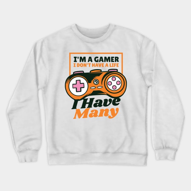 GAMER LIFE Crewneck Sweatshirt by madeinchorley